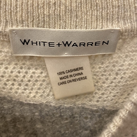 white + warren colorwork oversized gray neon colours knit sweater cashmere - Picture 7 of 16